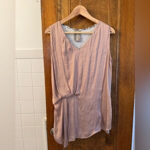 Anthropologie Dolan Dusty Rose Sleeveless V-Neck Sleevless Blouse